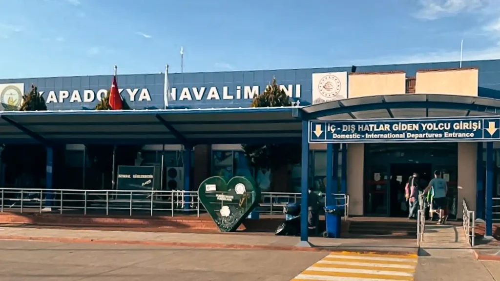 Nevsehir Kapadokya Airport domestic and international departures entrance